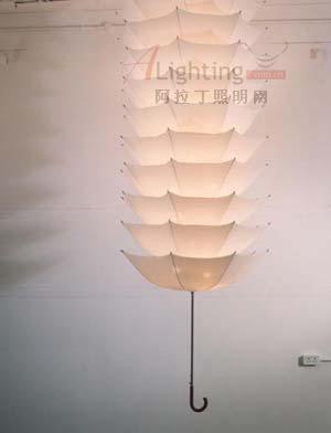創(chuàng)意傘燈 反轉雨傘承接照明(圖)