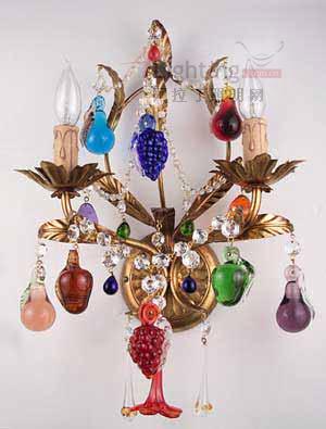 蔬果水晶燈 香甜光線好生活(圖)