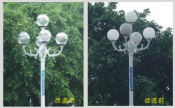 情侶路路燈照度提升6倍之迷(圖)